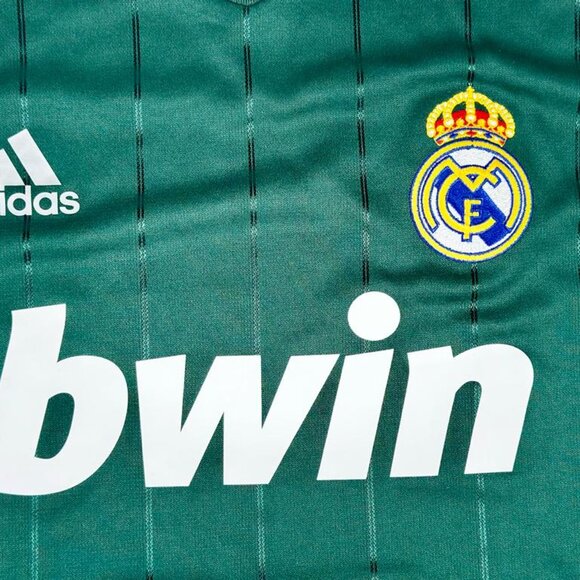 Adidas Ronaldo #7 Real Madrid 2012-13 Third Jersey Retro Green Long Sleeve - Picture 5 of 11